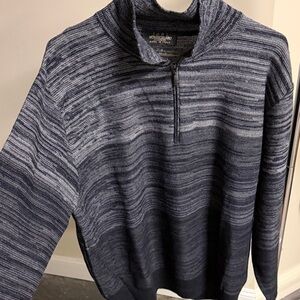Men's Blue Half-Zip Sweater